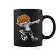 Dabbing Soccer Girl Argentina Argentinian Flag Jersey Coffee Mug