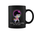 Dabbing Unicorn Usa Total Solar Eclipse April 8 2024 Coffee Mug