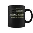 Dad The Man The Myth The Legend Fathers Day Camo Us Flag Coffee Mug