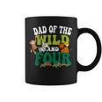 Dad Of The Wild And Four Zoo Birthday 4 Safari 4Th Bday Coffee Mug