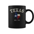 Distressed Texas State Flag Map Coffee Mug