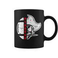 Distressed White Lcp Go Pirates With Football And Patch Coffee Mug