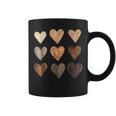 Diversity Heart Skin Tones Black Pride Melanin Kindness Coffee Mug