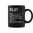 Divertido Título De Trabajo De Pilot Definition Taza de café