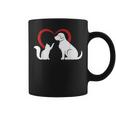 Dog Puppy And Baby Cat Heart Animal Dog & Cat Coffee Mug
