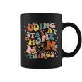 Doing Stay At Home Mom Things Groovy Mother's Day Sahm Mama Coffee Mug