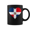 Dominican Republic Flag Heart Dominican Republic Coffee Mug