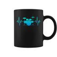 Drum Heartbeat Lifeline Music Lover Band Member Drummer Men Coffee Mug