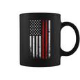 Drum Sticks On A Vintage American Flag For Drummers Coffee Mug