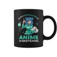 Easily Distracted By Anime And Sketching Anime Girl Drawing Coffee Mug