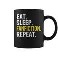 Eat Sleep Fanfiction Repeat Fan Fiction Coffee Mug