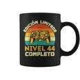 Edición Limitada Nivel 44 Completo Gamer Cumpleaños 44 Años Taza de café