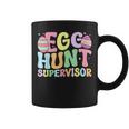 Egg Hunt Supervisor Retro Egg Hunting Party Mom Dad Easter Coffee Mug