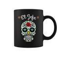 El Jefe Coloré Sucre Calavera Skull Dia De Los Muertos Tasse
