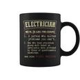 Electrician Dictionary Definition Coffee Mug