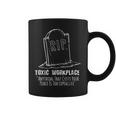 Employment Rest In Peace Job Rip Toxic Workplace Resignation Coffee Mug