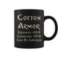 En Coton Armure Statistiques Drôles D'équipement De Jeu Rpg Tasse