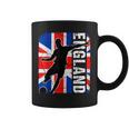 England Soccer Team British Flag Jersey Football Fans Coffee Mug