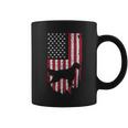 English Setter Dog Silhouette 4Th Of July Usa Flag Coffee Mug