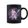 Estrellas Y Unicornio Con Guitarra Para Niños Y Niñas Taza de café