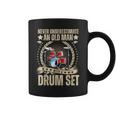 Fathers Day Never Underestimate An Old Man With A Drum Set Coffee Mug