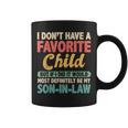My Favorite Child Most Definitely My Son-In-Law Retro Coffee Mug