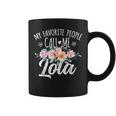 My Favorite People Call Me Lola Floral Birthday Lola Coffee Mug