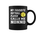 My Favorite Softball Player Calls Me Nonno Italian Grandpa Coffee Mug