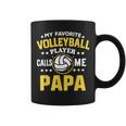 My Favoriteolleyballspieler Calls Me Papa Proud Dad Tassen