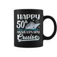 Feliz 50 Aniversario Crucero Boda 50 Años Parejas Taza de café