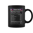 Filipino Dad Nutrition Facts Fathers Day Coffee Mug