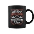 Flanagan Blood Runs Through My Veins Vintage Family Name Coffee Mug