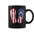 Flip Flops Red White And Blue Patriotic Sandals Beach Coffee Mug