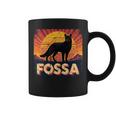 Fossa Retro Vintage Sunset Lover Of Fossa Animal Coffee Mug