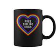 Free Sibling Hugs Heart Lgbt Gay Pride Month Brother Sister Coffee Mug