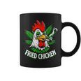 Fried Smoking Chicken 420 Marijuana Weed Leaf Pots 420 Coffee Mug