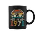 53 Years Old July 1971 Vintage 53Rd Birthday Men Coffee Mug