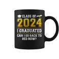 Class Of 2024 I Graduated Can I Go Back To Bed Now Coffee Mug