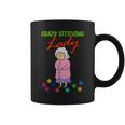 Crazy Stitching Lady With Quilting Patterns For Sewers Coffee Mug