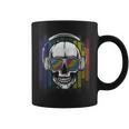 Edm Rainbow Skull Dj Rave Edm Party Coffee Mug