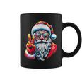 Hippie Santa Claus Peace Groovy Retro 70S Christmas Coffee Mug