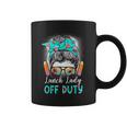 Last-Day Of School Lunch Lady Off Duty Messy Bun Hair Coffee Mug