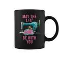 May The 14 Be With You Flower Sewing Machine Quilting Coffee Mug