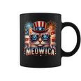 Patriotic Kitty Cat 4Th Of July Firework Cat Meowica Coffee Mug