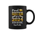 Proud Sister Of A Class Of 2024 8Th Grade Graduate Coffee Mug