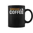 Quote Sunshine And Coffee Bean Summer Camping Coffee Mug