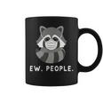 Raccoon Ew People Raccoon Wearing A Face Mask Coffee Mug