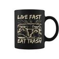 Raccoon Live Fast Eat Trash Street Cats Squad Coffee Mug