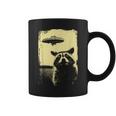 Raccoon Ufo Selfie Ufo Scared Racoon Alien Weird Meme Coffee Mug