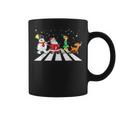 Santa Snowman Elf Reindeer Christmas Abbeys Road Men Coffee Mug